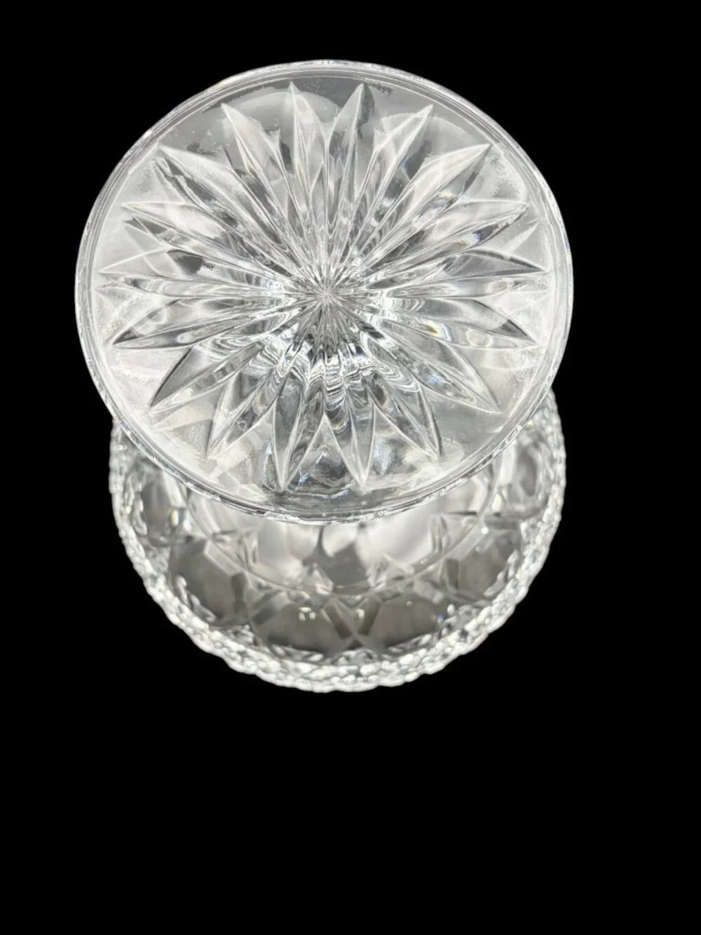 VTG American Brilliant Cut Crystal Compote Pedestal Candy Dish – Pinwheel